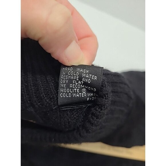 Harley-Davidson Black Sweater Men's Size XL Leather Front Pullover Turtle Neck - Picture 7 of 8